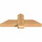 Ekena Millwork Eugene Smooth Timber Gable Bracket, Western Red Cedar, 36"W x 13"H x 3 1/2"D x 5 1/2"F, 9/12 Pitch GBW036X13X0406EUG00SWR - alternate 3